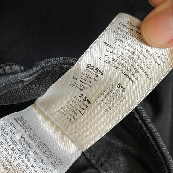 Mother The Looker Ankle Fray Not Guilty Jeans - Women's Size 30 - Black - Picture 8 of 13